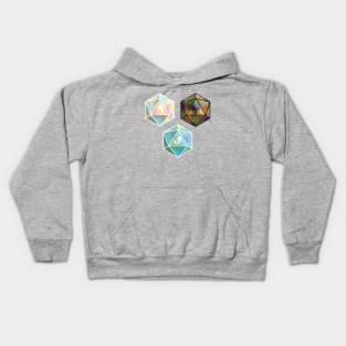 Mythical Creatures D20 Dice Set Kids Hoodie